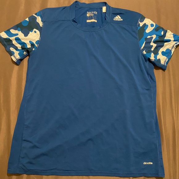 adidas Other - Adidas Blue and White Camo Sleeve Tee